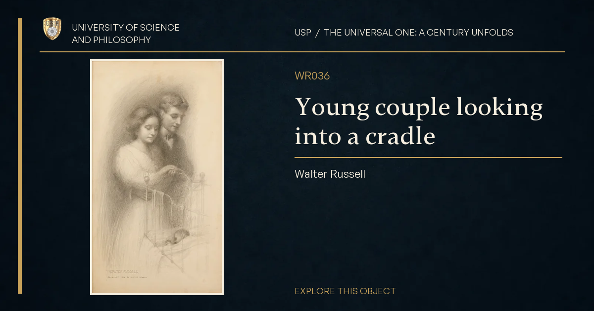 Young couple looking into a cradle