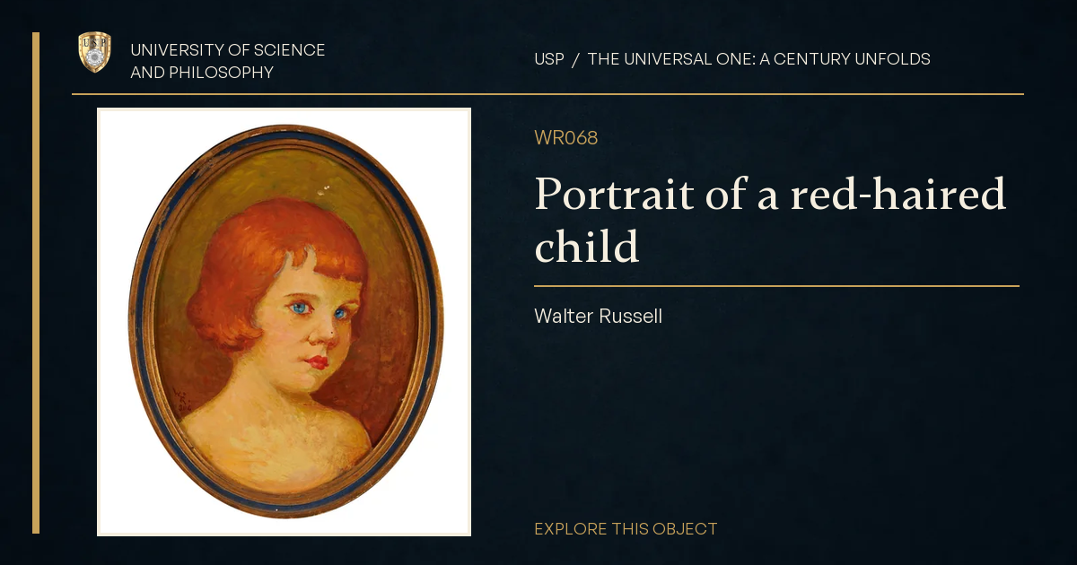 Portrait of a red-haired child