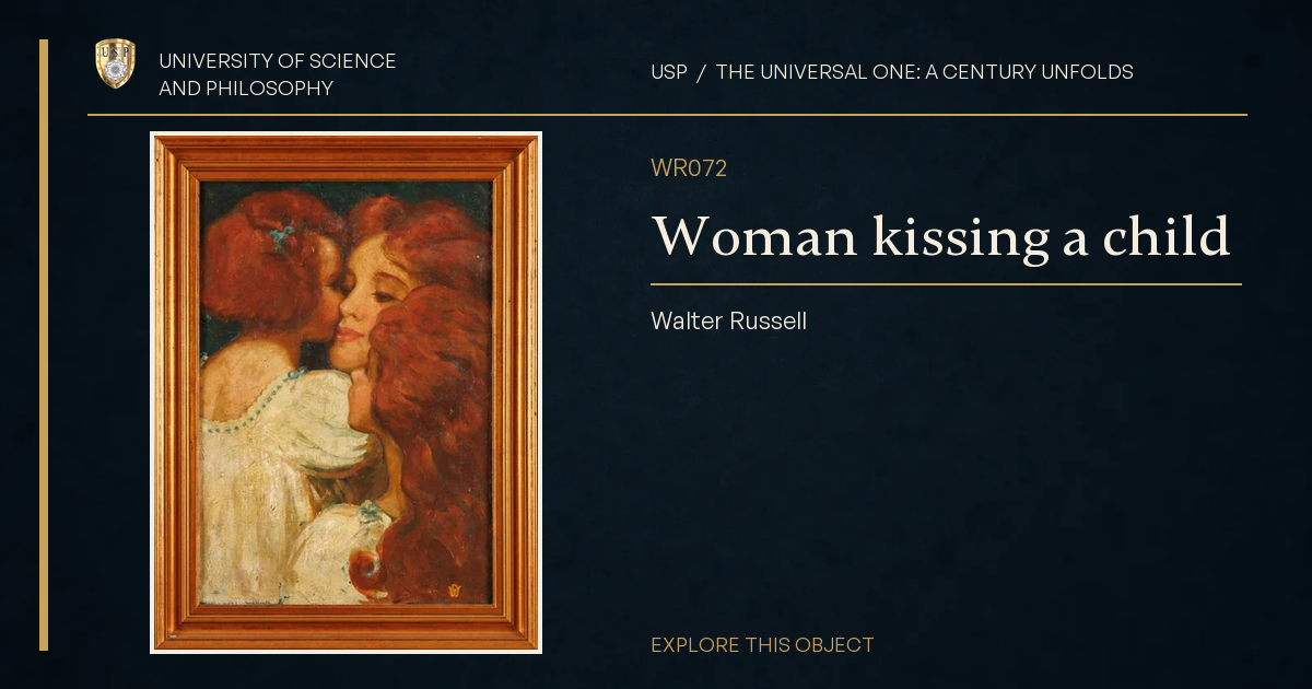Woman kissing a child