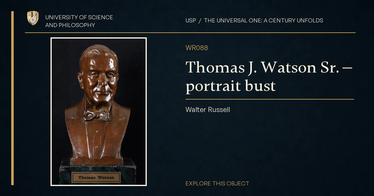 Thomas J. Watson Sr. — portrait bust