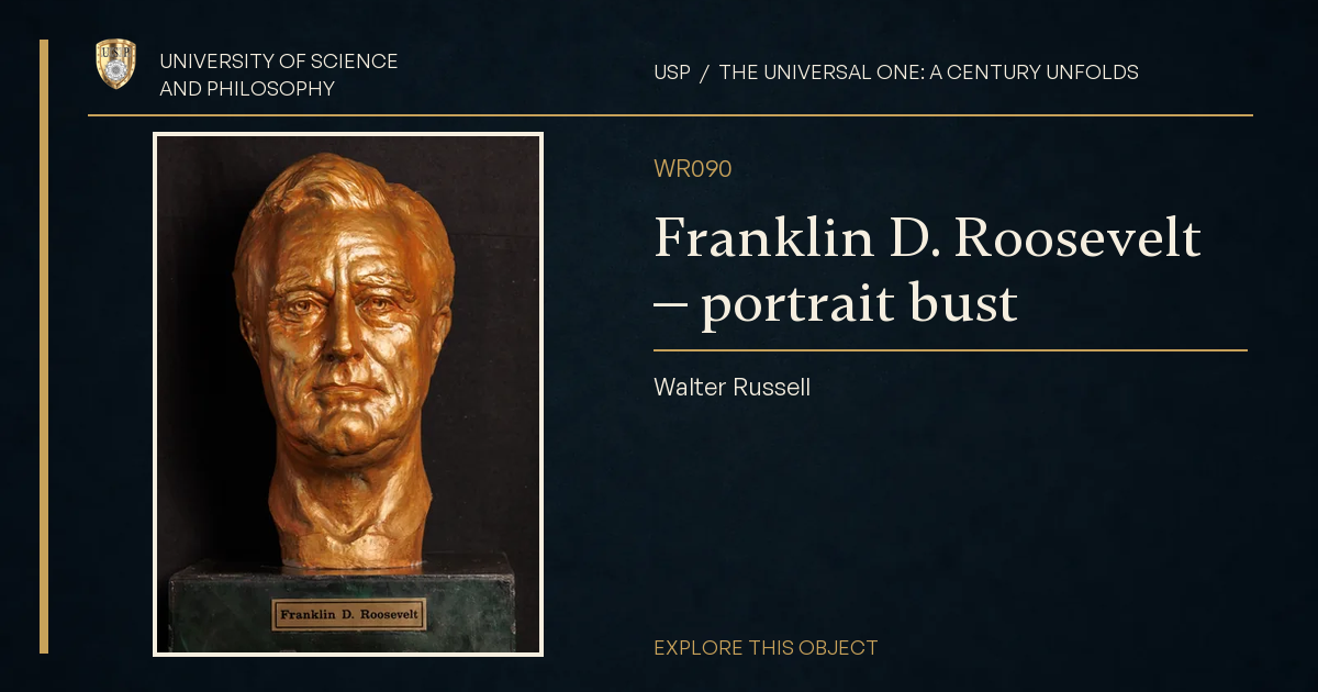 Franklin D. Roosevelt — portrait bust