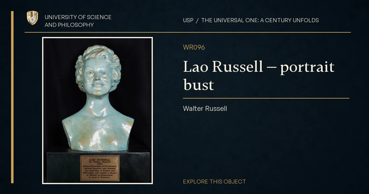 Lao Russell — portrait bust