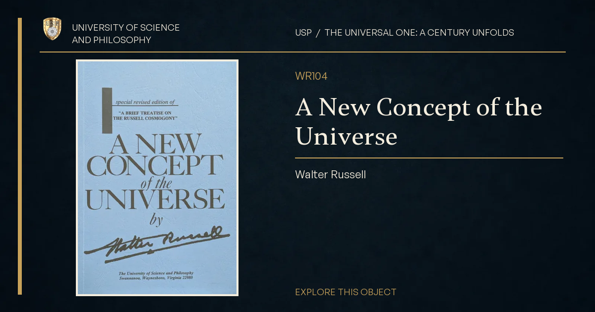 A New Concept of the Universe