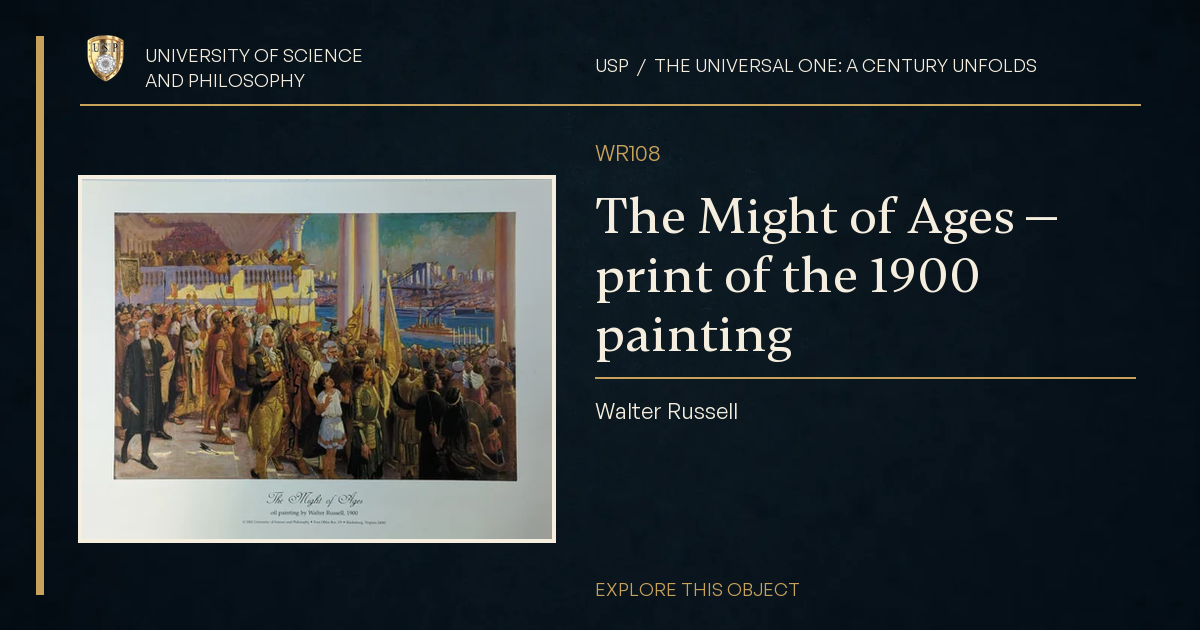 The Might of Ages — print of the 1900 painting