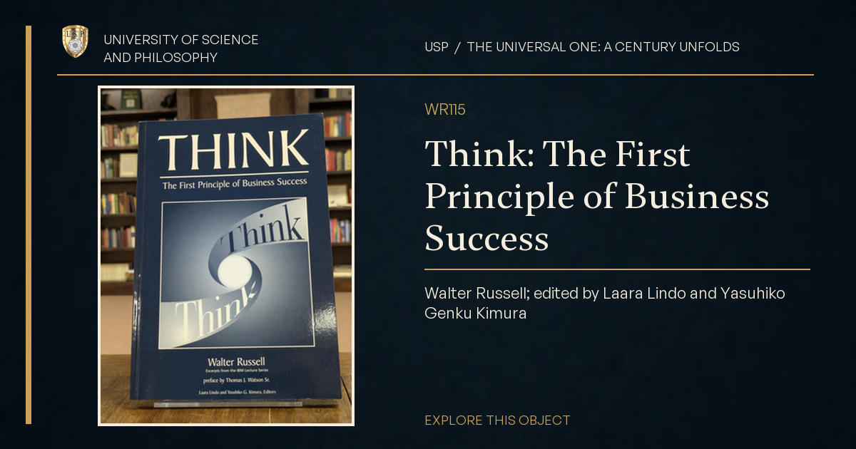 Think: The First Principle of Business Success
